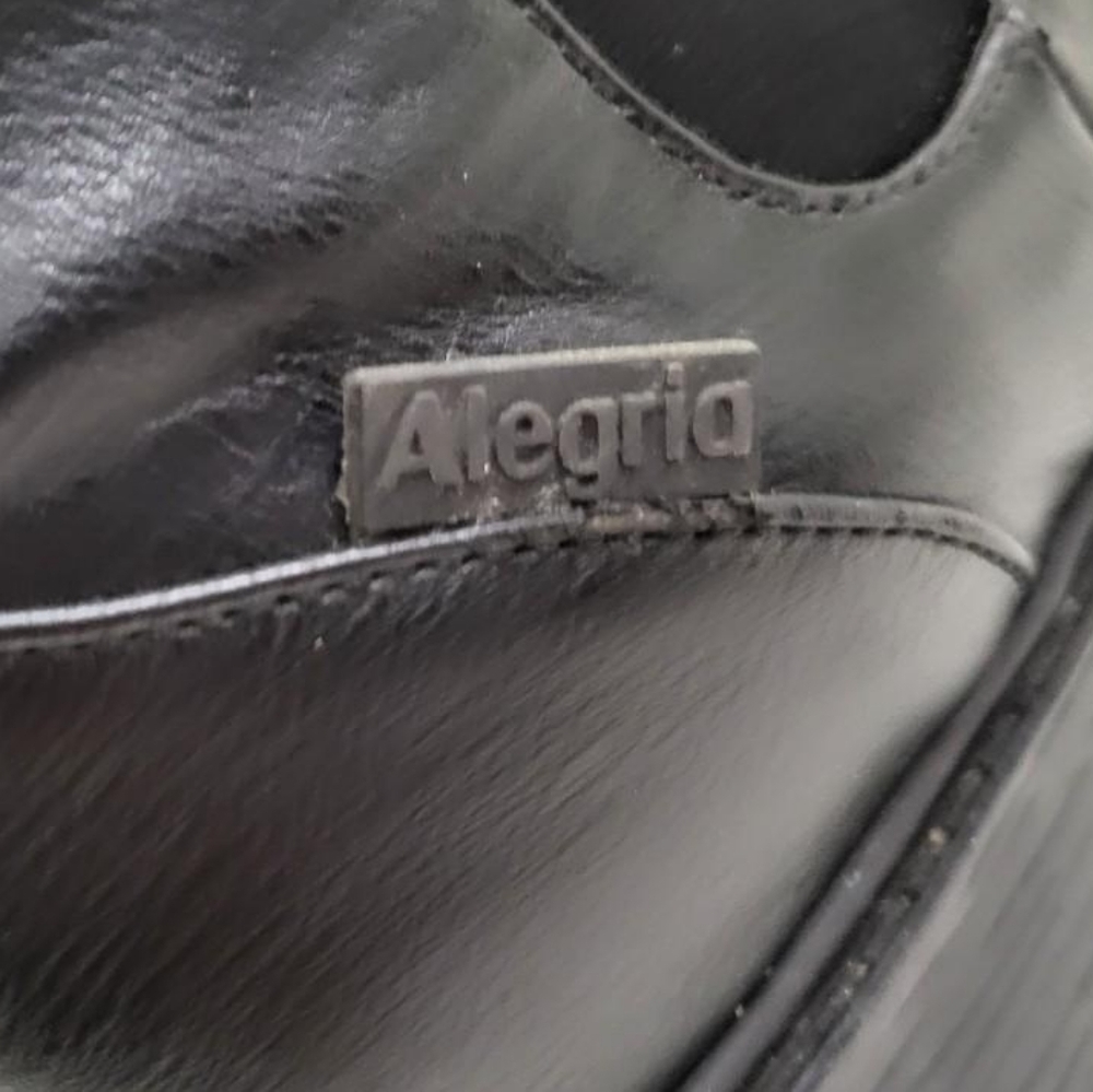 42 Alegria Waterproof Rowen Black Leather Chelsea Ankle Boot Shoe Women 11.5 12 - Picture 6 of 16